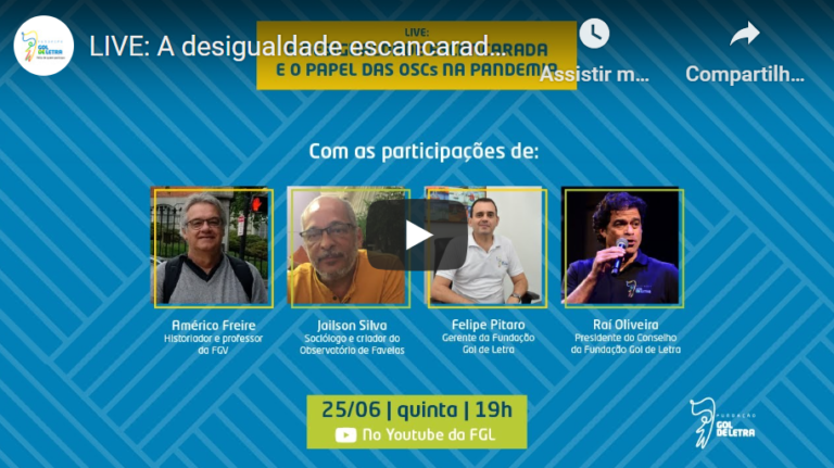 Transmissões ao vivo fortalecem o trabalho da Gol de Letra