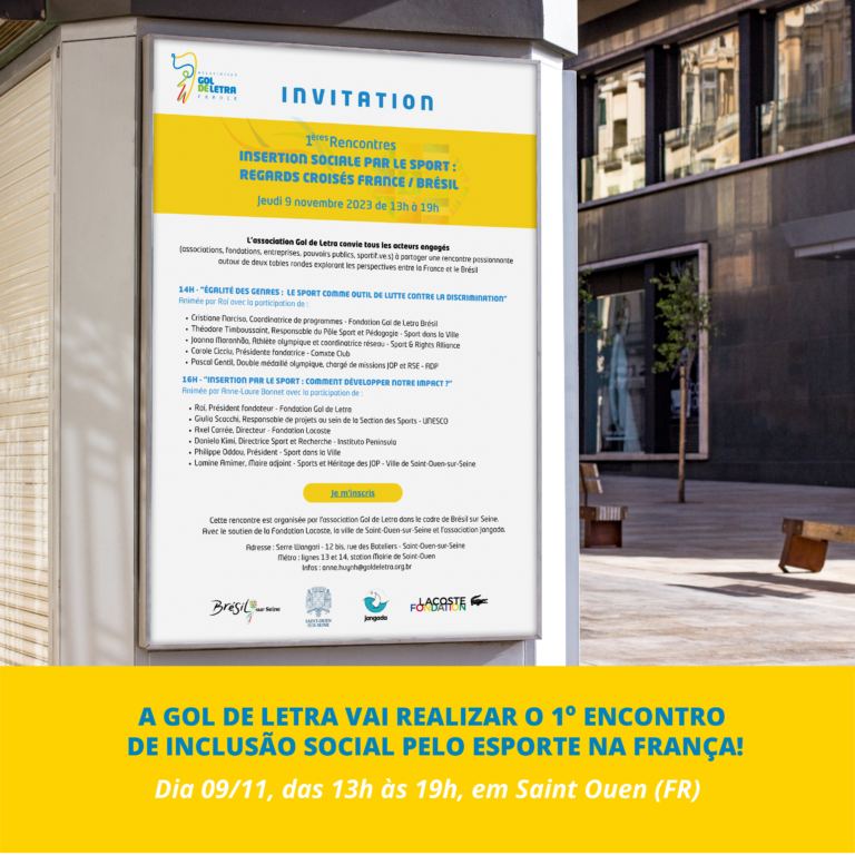 Gol de Letra realiza o 1º Encontro de Inclusão Social pelo Esporte na França